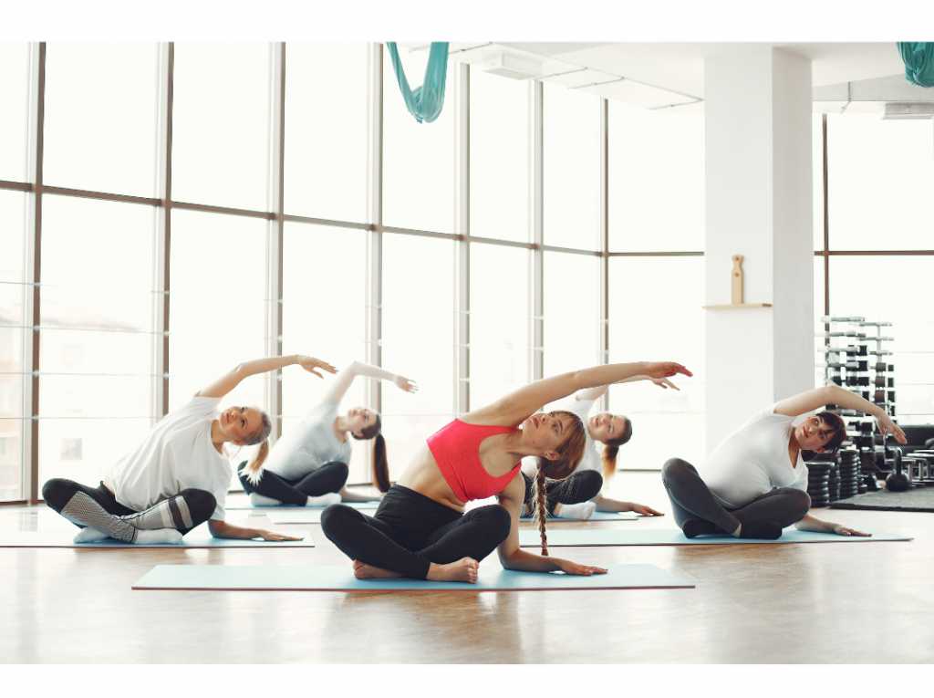 朝のストレッチ